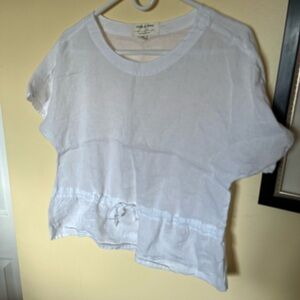 Anthropologie linen blouse